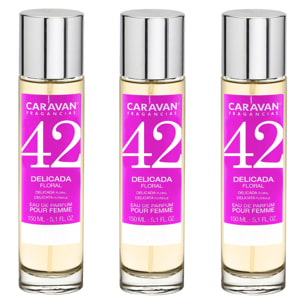 Caravan fragancias set de 3 frascos perfume de mujer nº42, de 150 ml