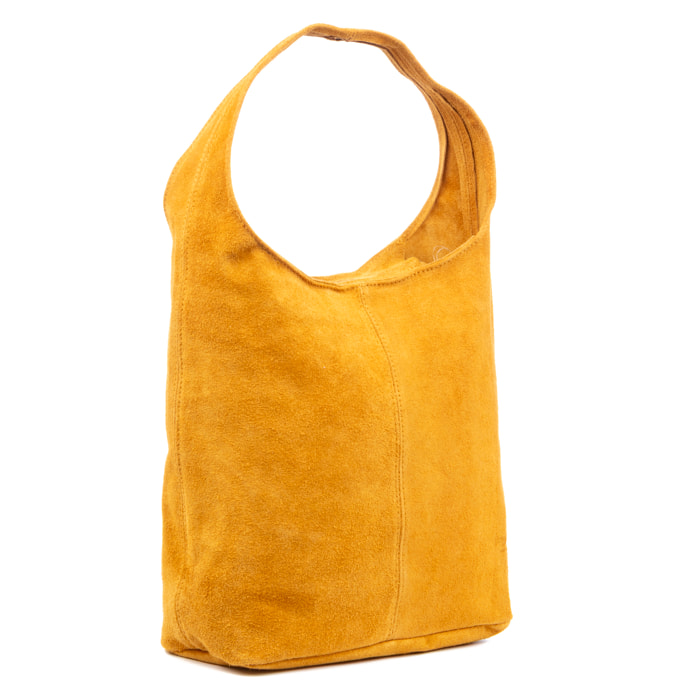 Bagnara bolso shopper mujer. Piel auténtica Gamuza.