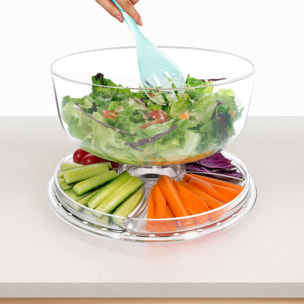 plato para tarta con cúpula multifuncional de 6 usos ø30,5 cm