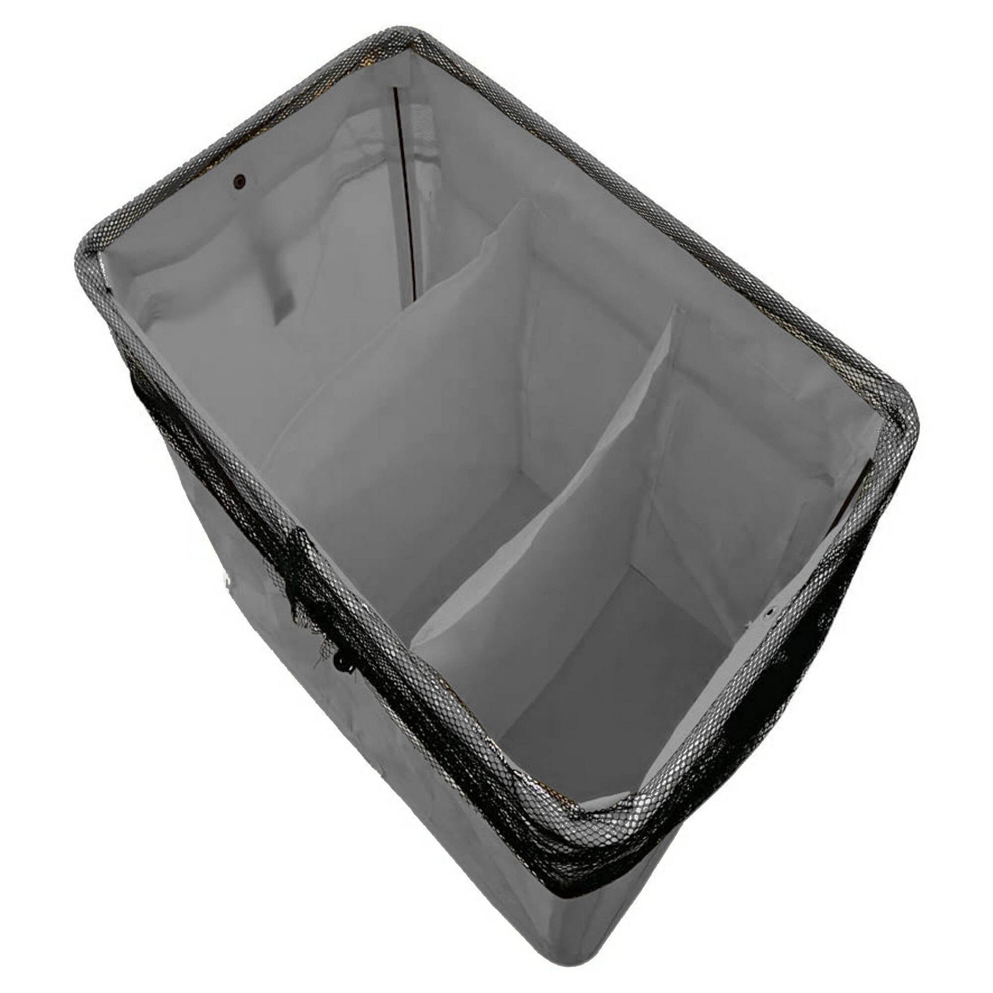Panier à linge Tomasucci LAUNDRY-B X3, en polyester et tissu, blanc