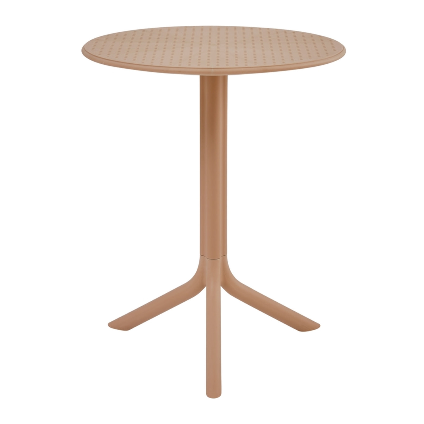 Tavolo alto da esterno in polipropilene 60x60x75cm tortora – Coimbra