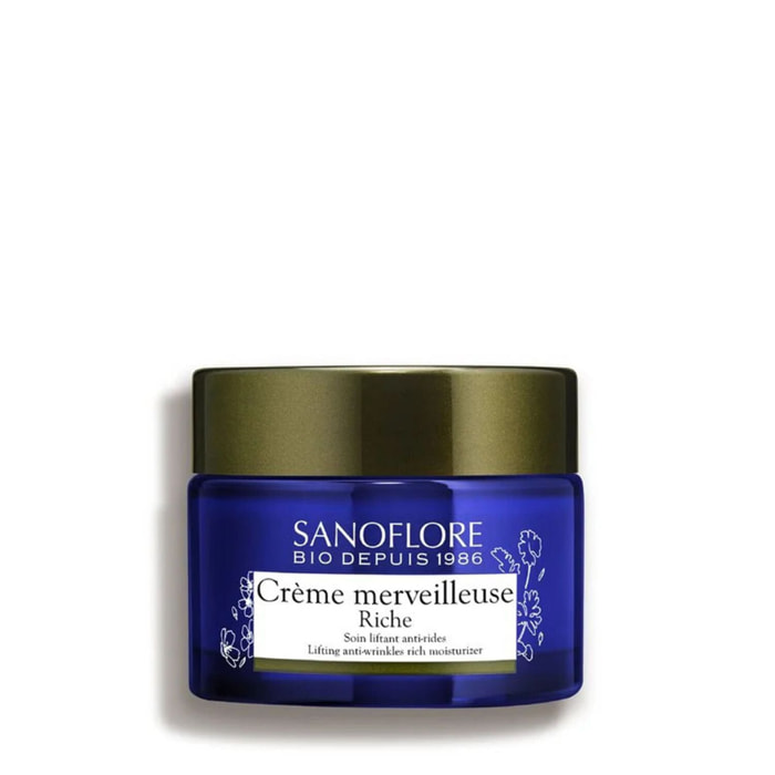 Merveilleuse - Crème visage riche lift anti-rides certifiée bio