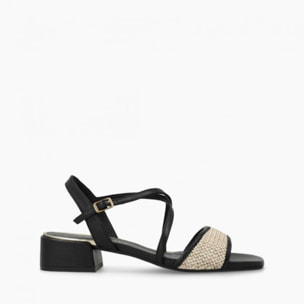 SANDALIAS NEGRAS KON5356