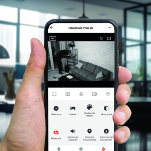 Lot de 2 caméras IP intérieures motorisées HomeCam Prim 2,5 K Avidsen