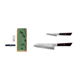 Juego Completo de 3 Cuchillos "Bunka Damascus" Deluxe