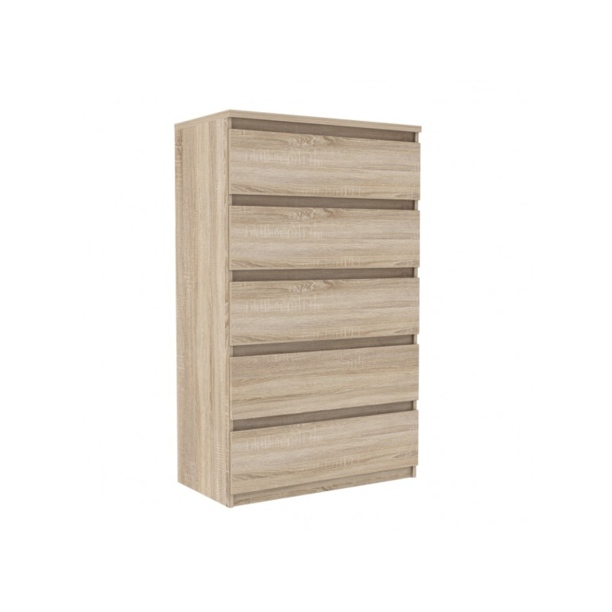 Grande commode 5 tiroirs rangement chambre - 3 coloris - SOFT