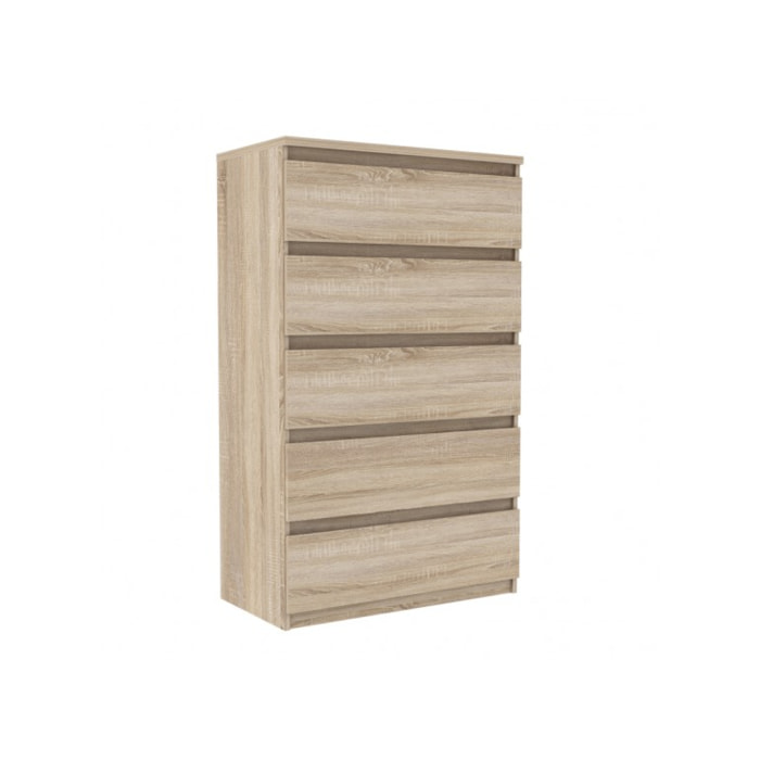 Grande commode 5 tiroirs rangement chambre - 3 coloris - SOFT