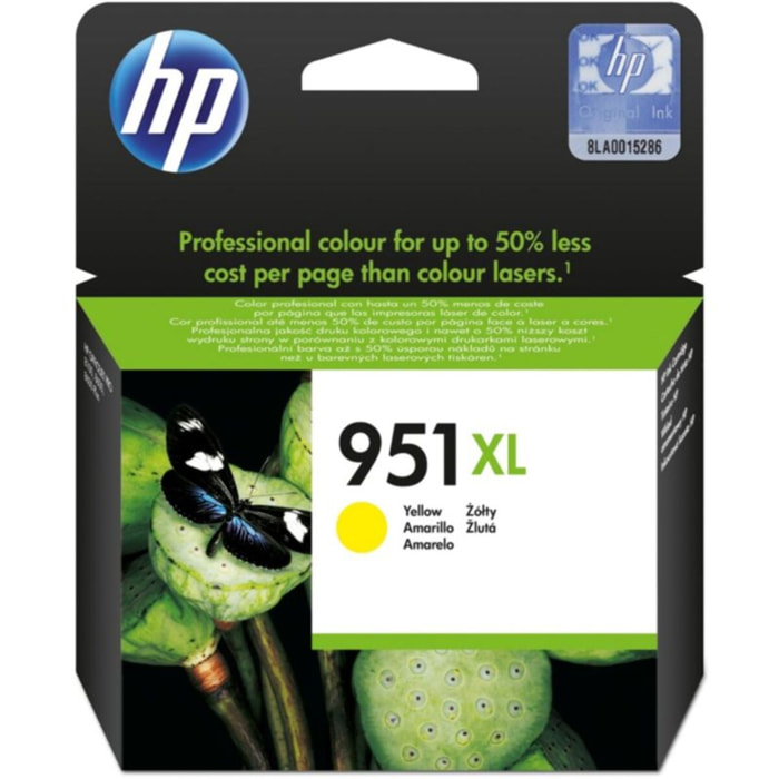 Cartouche d'encre HP Originale 951 XL Jaune (Yellow) Haute Capacité - CN048AE
