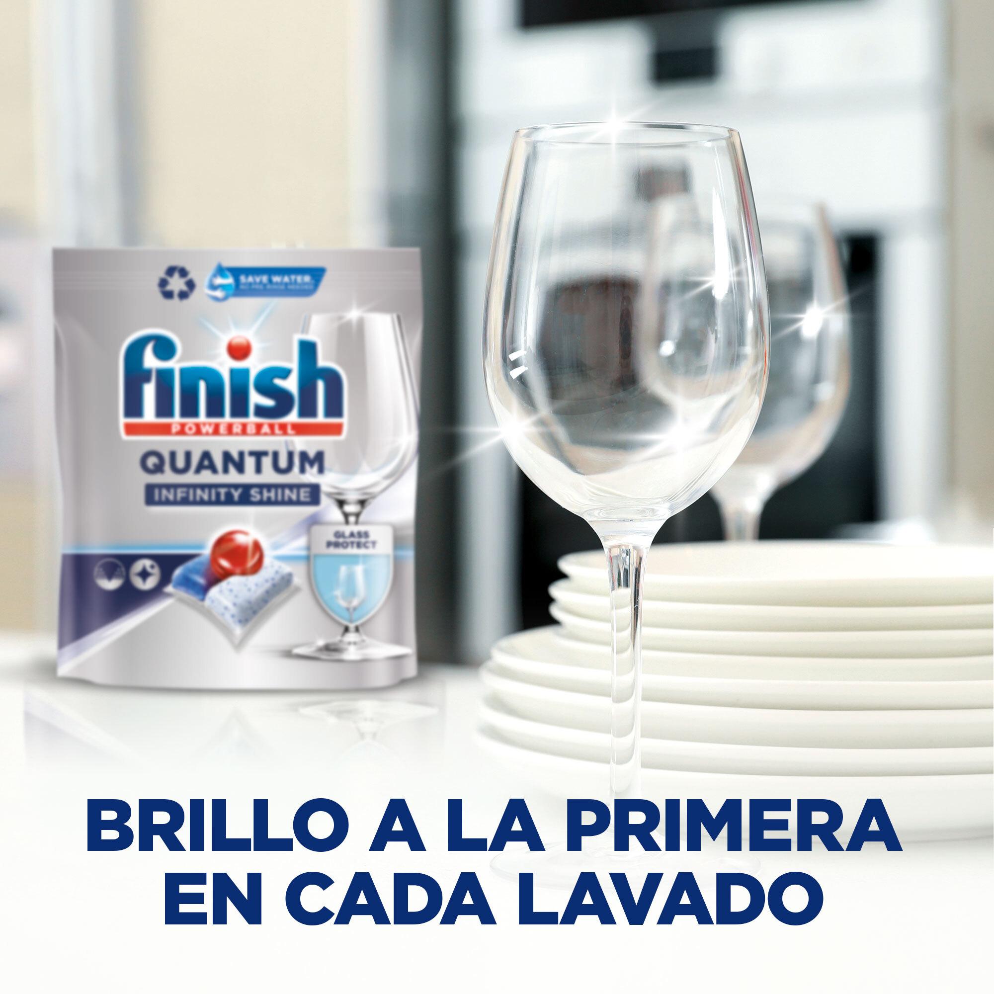 Finish Powerball Quantum Infinity Shine, pastillas para el lavavajillas, 83 pastillas