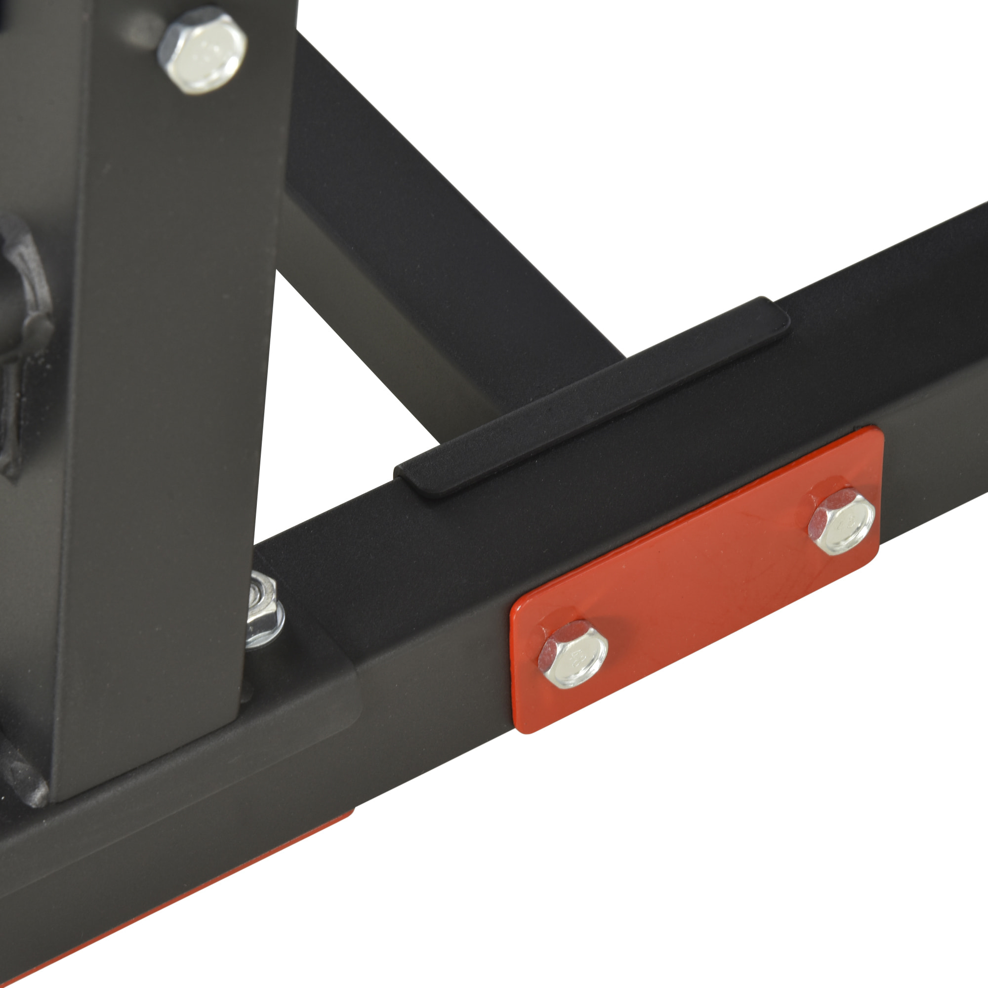 Estación de Musculación con Altura Respaldo Ajustables Barra de Dominadas Acero