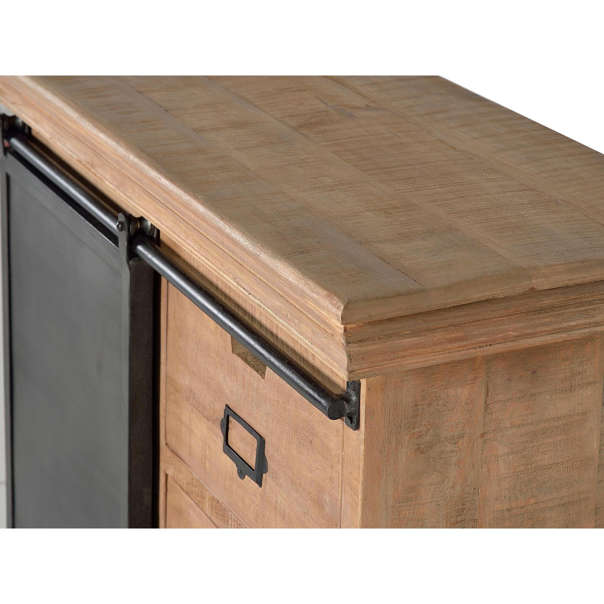 Mueble auxiliar - madera y metal - 85x100x40cm