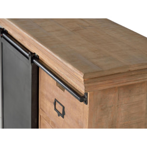 Mueble auxiliar - madera y metal - 85x100x40cm
