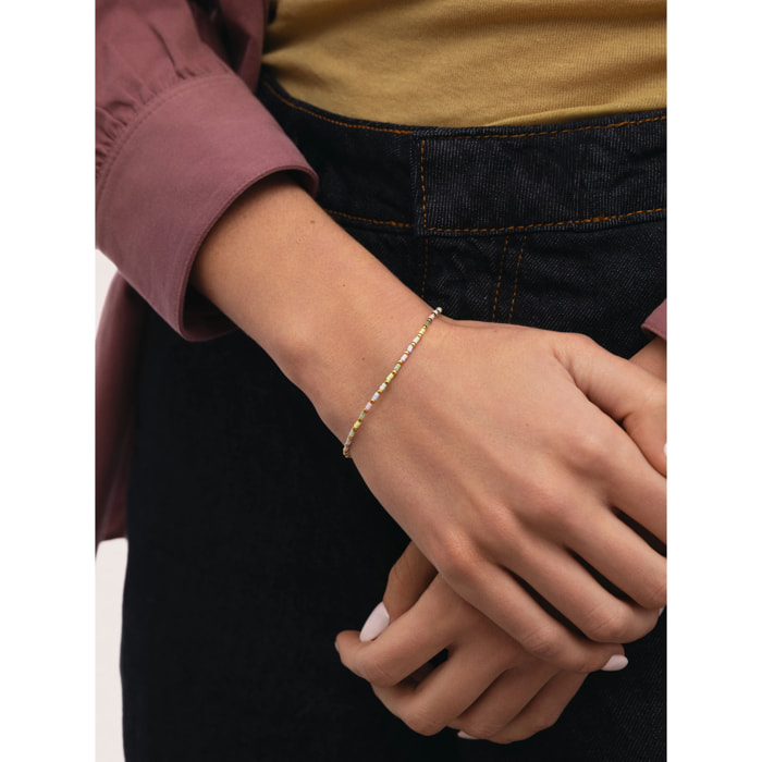 Pulsera Joy Colors Acero Baño Oro