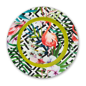 Set de 6 assiettes de présentation 33 cm – Excelsa Tropical Chic, Plastique multicolore