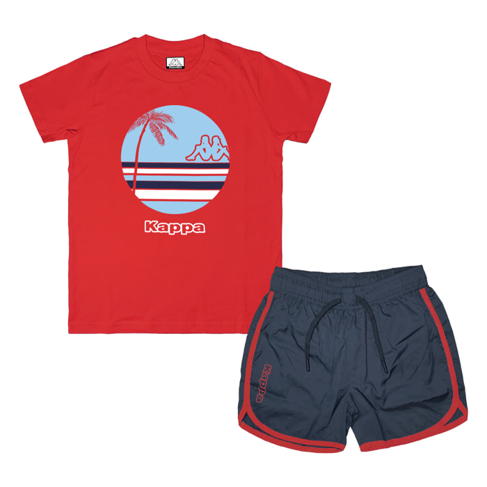 Completo Mare Beachwear Costume Corto Ragazzo KAPPA 8 / 16 Anni