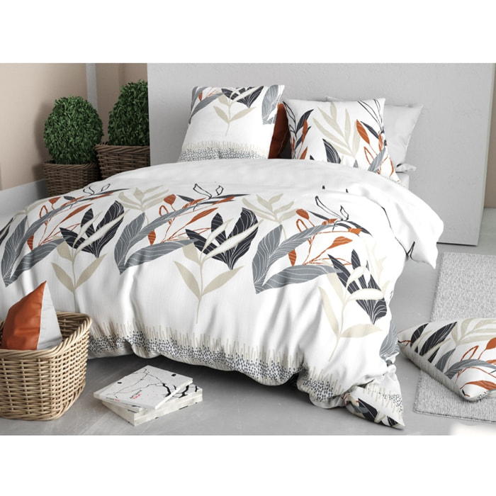 Parure housse de couette imprimée + 2 taies Imanta
