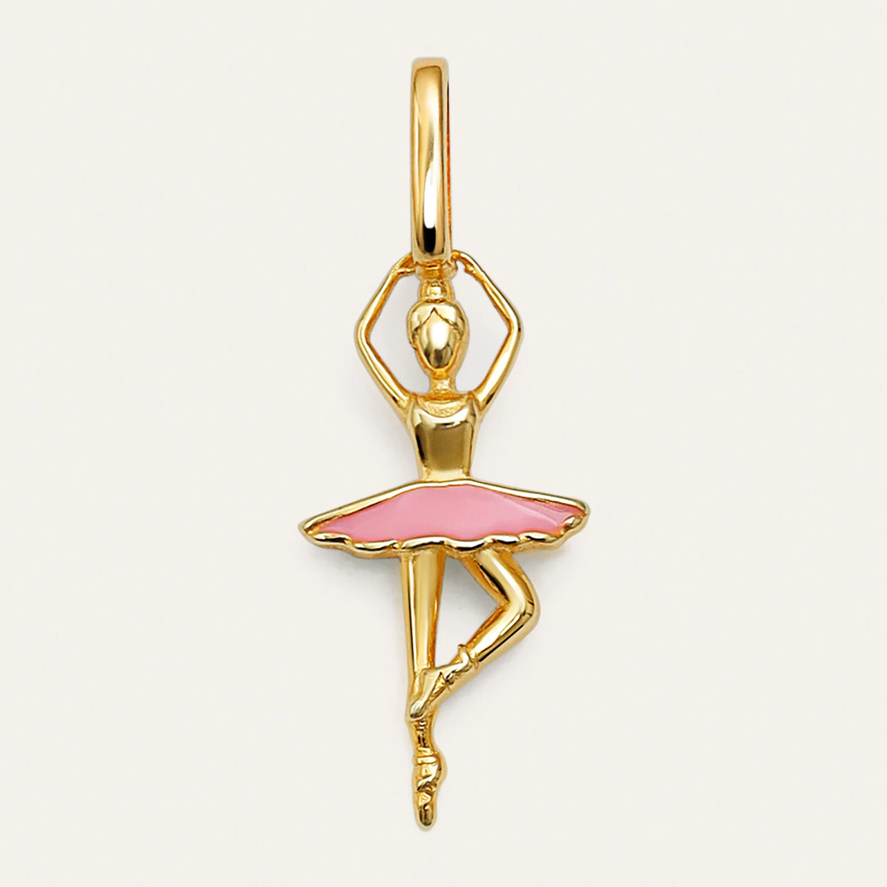 Charm Bailarina Baño Oro