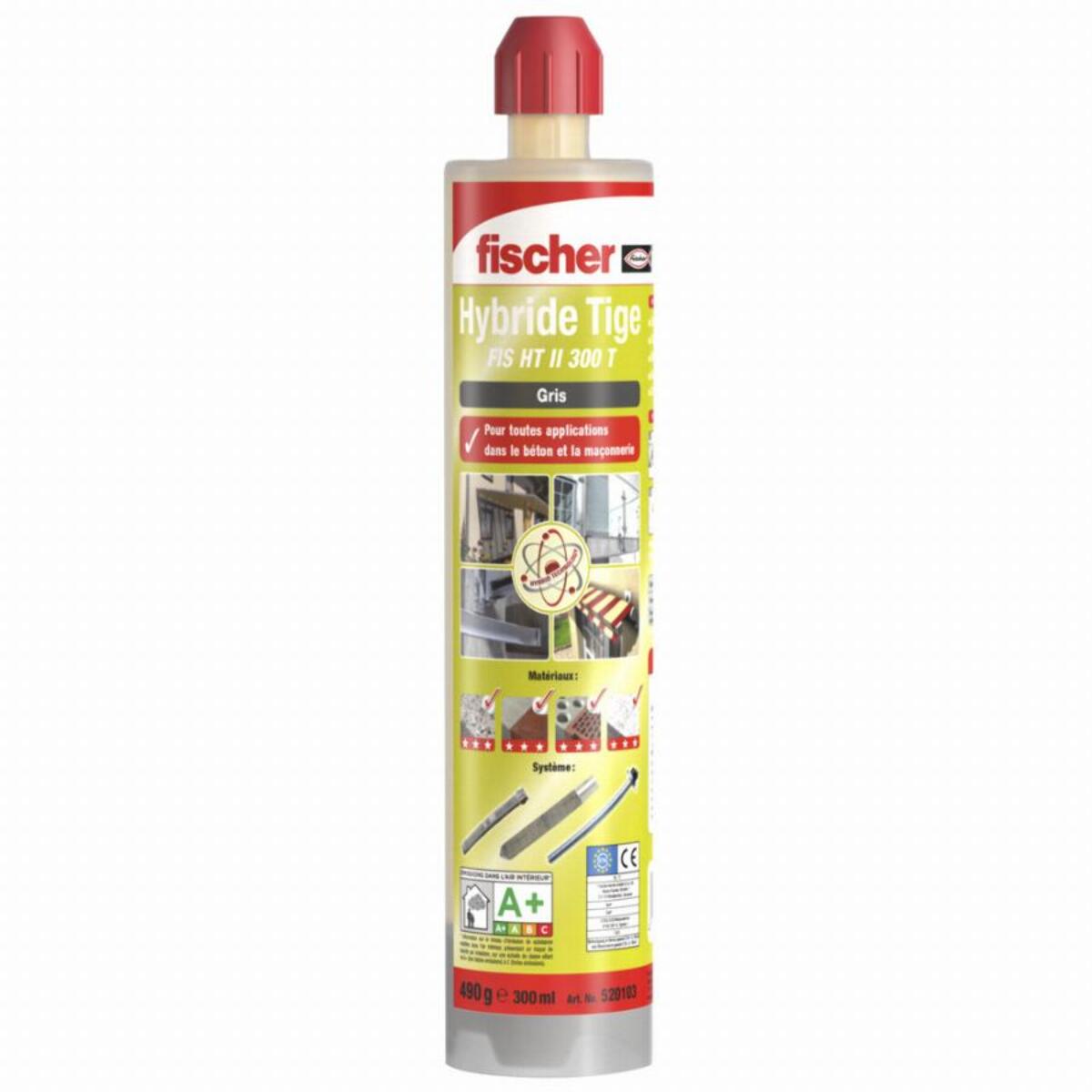 Résine hybride FIS HT II 300T FISCHER Ton Gris - cartouche 300 ml - 520103