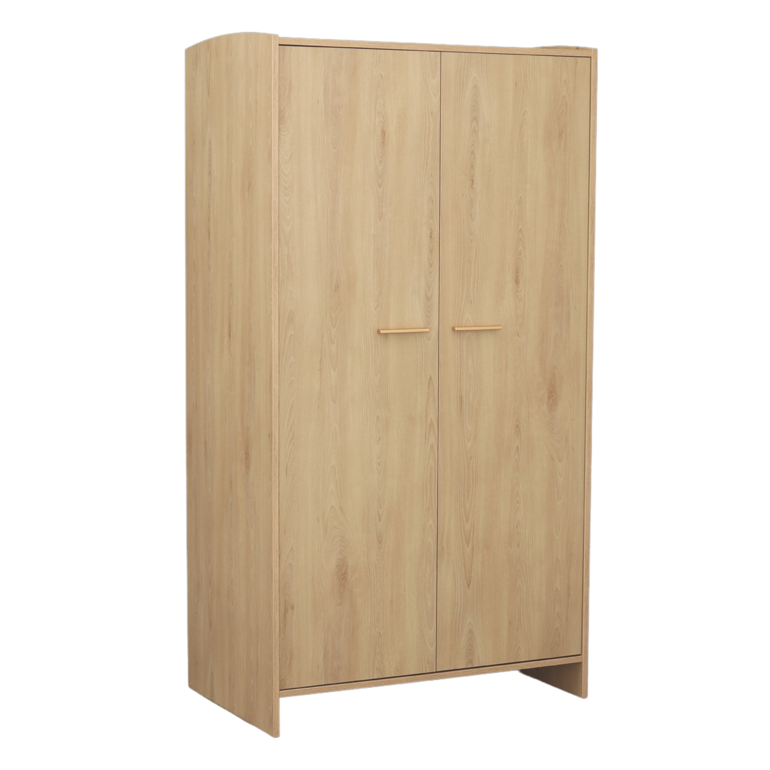 Armoire 2 portes décor bois hêtre