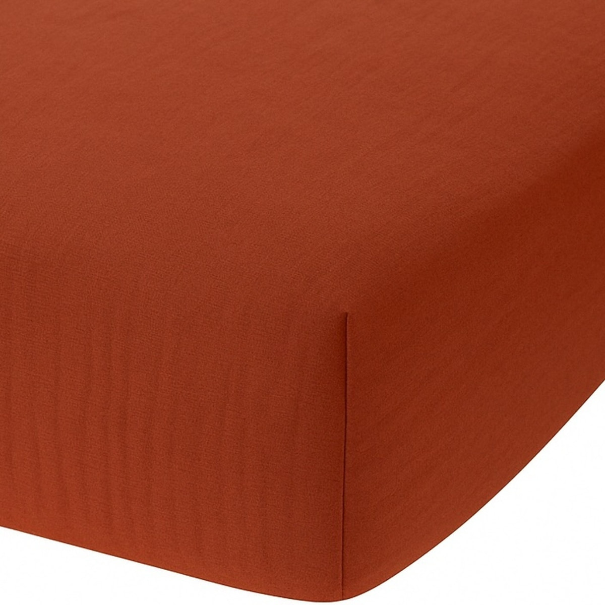 Drap Housse - Bonnet:30cm - 100% gaze De Coton Terracotta