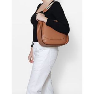 Borsa a spalla da donna 100% recycled leather 100% recycled leather 30x26x10 cm