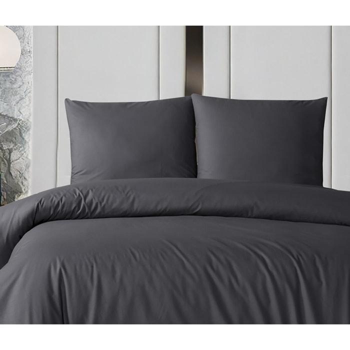 Parure housse de couette et taie(s) oreiller 100% Coton