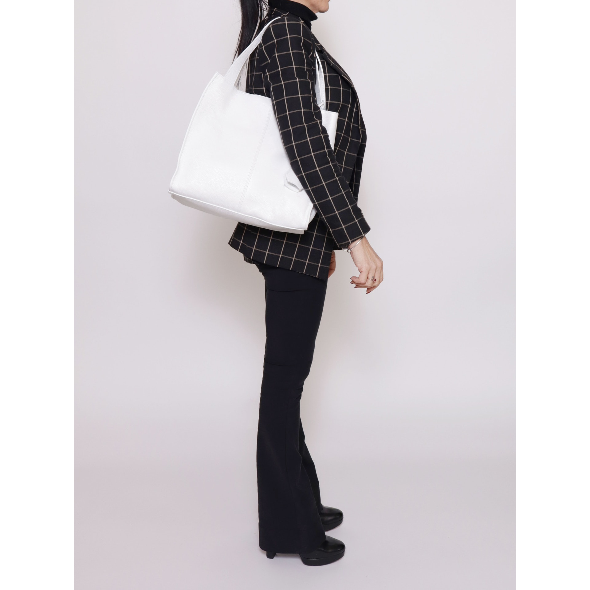 Borsa a spalla da donna - Modello Seraphina Ultra - Vera pelle - 34.0 x 32.0 x 11.0 cm