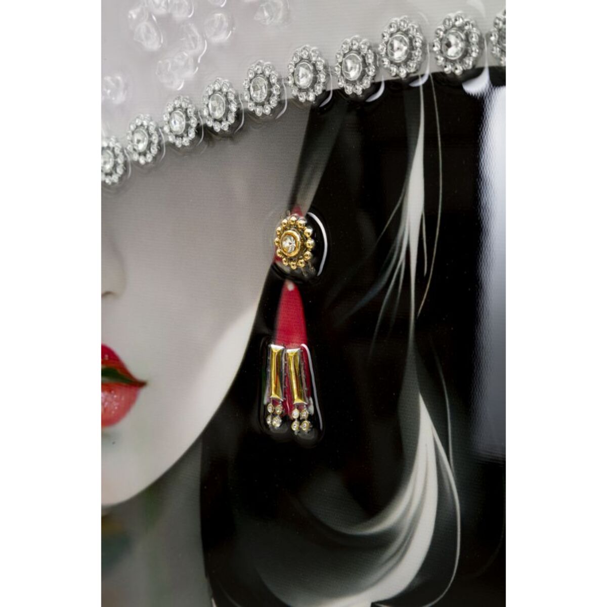 DIPINTO SU TELA LACCATO MARTY C/CORNICE -A- CM 62X4X92