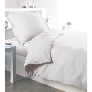 Housse de couette en coton blanc - Blanc