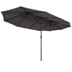 Grand parasol acier polyester haute densité