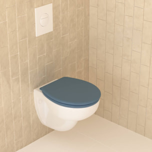 Abattant WC Colorama 36x48cm bleu