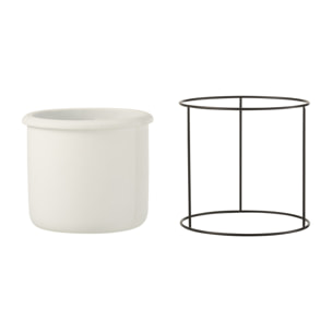 J-Line cache-pot suspendu - ciment - blanc - small - Ø 17 cm