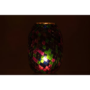 J-Line photophore Mosaïque - verre - mauve - extra large