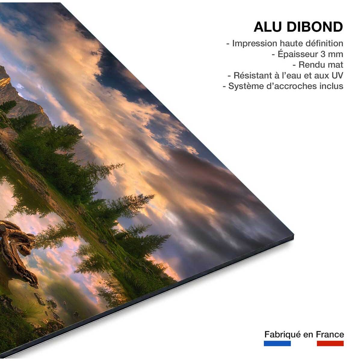 Tableau Lac de Limides, Dolomites Tableau alu Dibond