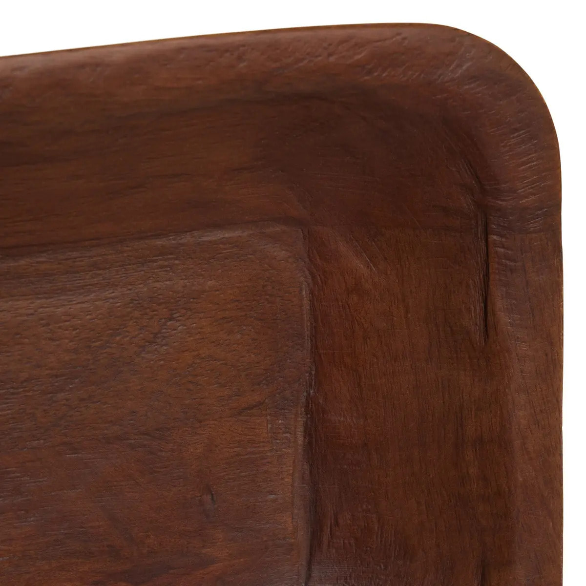 Plateau Nyero rectangulaire 20x56cm marron