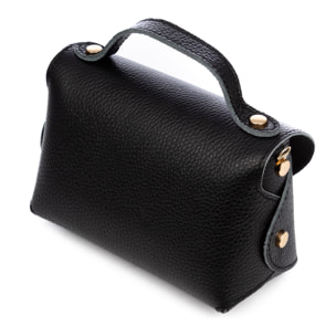 Barrafranca bolso de mano mujer. Piel auténtica Dollaro.