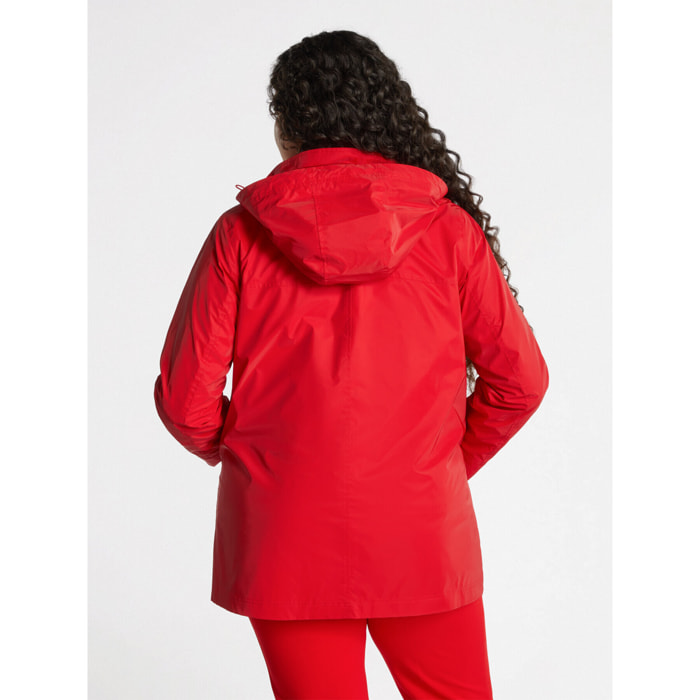 Fiorella Rubino - Parka ligera con capucha - Rojo