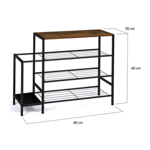 Meuble chaussures Elize avec porte-parapluie - 9 paires