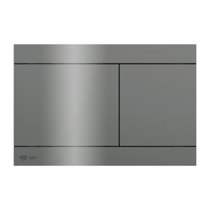 plaque de commande en acier inoxydable double touche, revêtement PVD, Gun Metal (SATATDA)