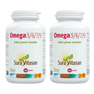 Pack 2x Omega 3/6/7/9, Sura Vitasan, 90 Perlas