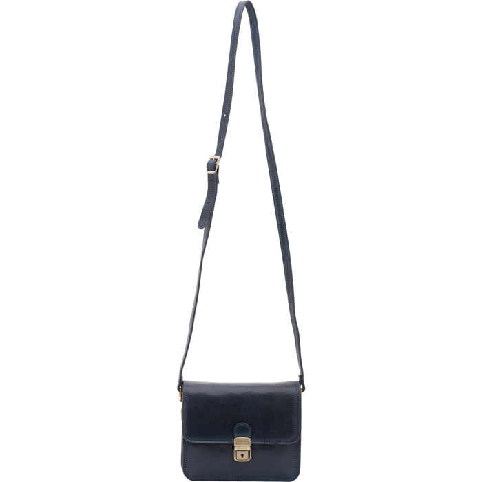 Borsa a tracolla da donna - Modello False - Vera pelle - 20.0 x 16.0 x 7.0 cm