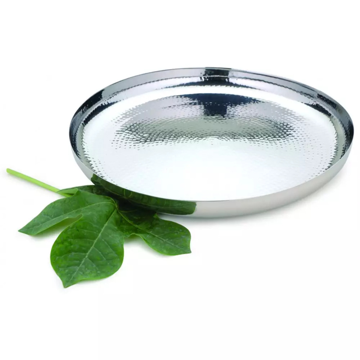 Plateau rond 40 cm martelé