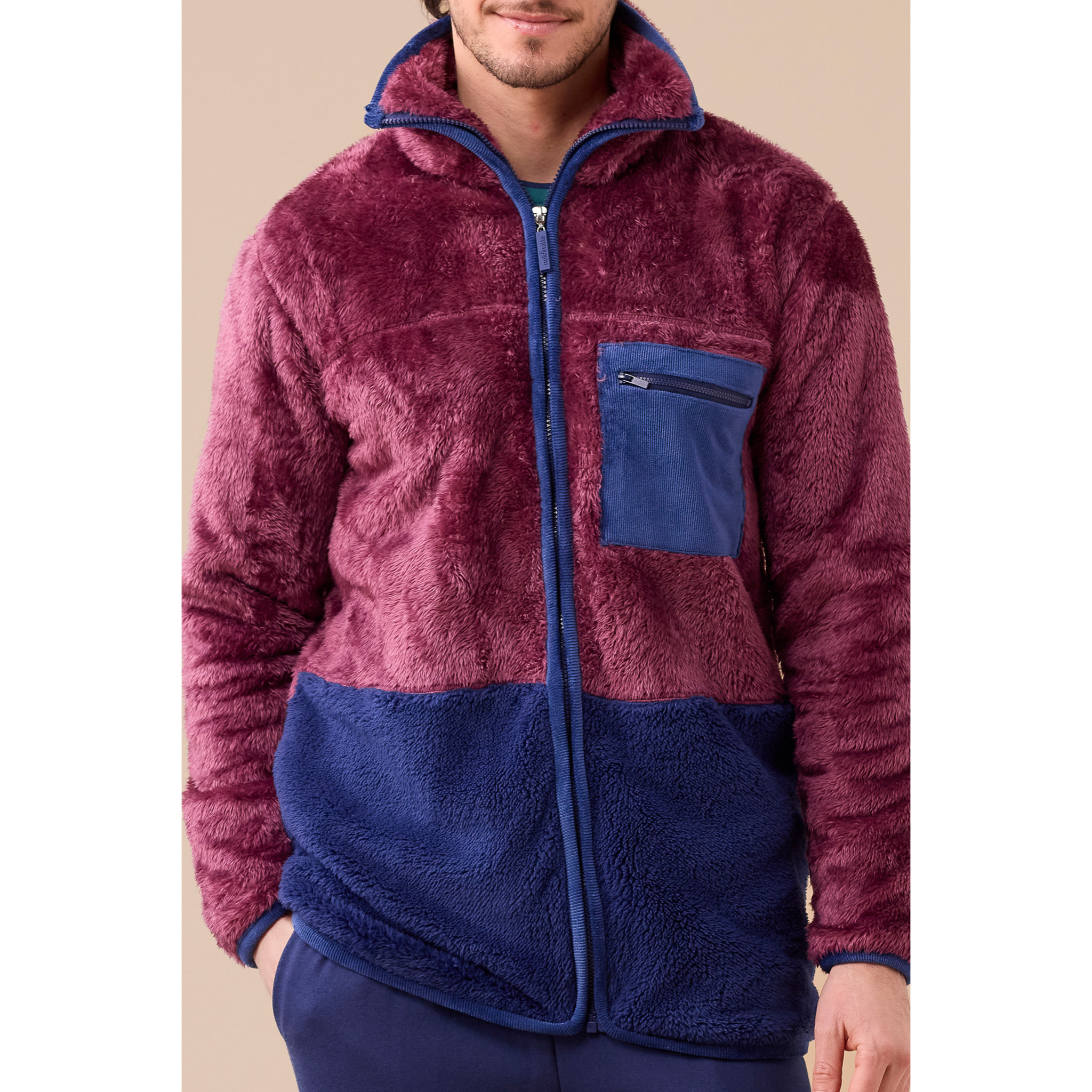 Giacca uomo eco-pelliccia articolo colors. Noidinotte
