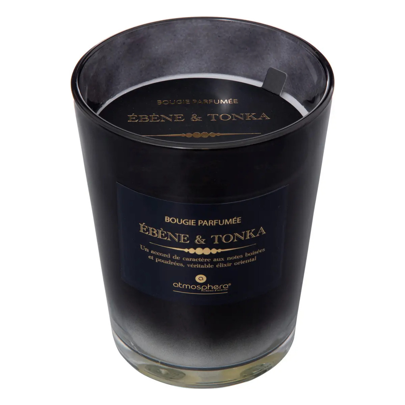 Bougie parfumée Alma 855g pot verre fève tonka