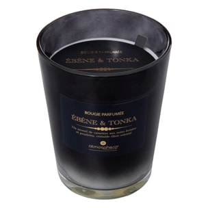 Bougie parfumée Alma 855g pot verre fève tonka