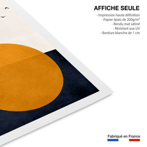 Affiche paysage Soleil couchant Affiche seule