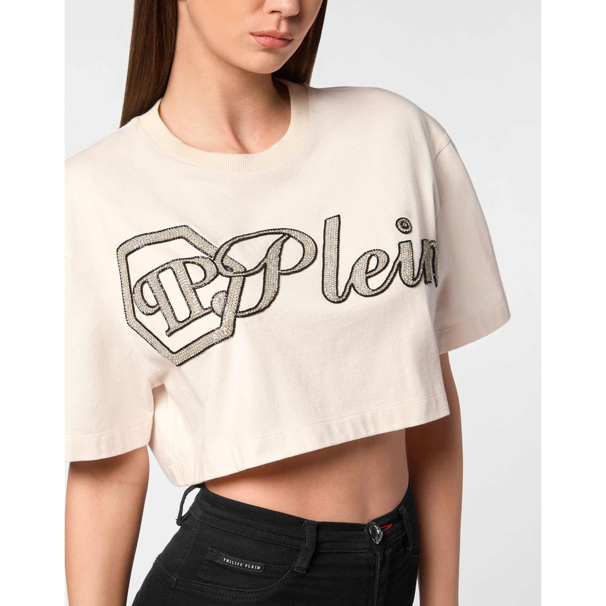 PHILIPP PLEIN T-Shirt Round Neck SIGNATURE