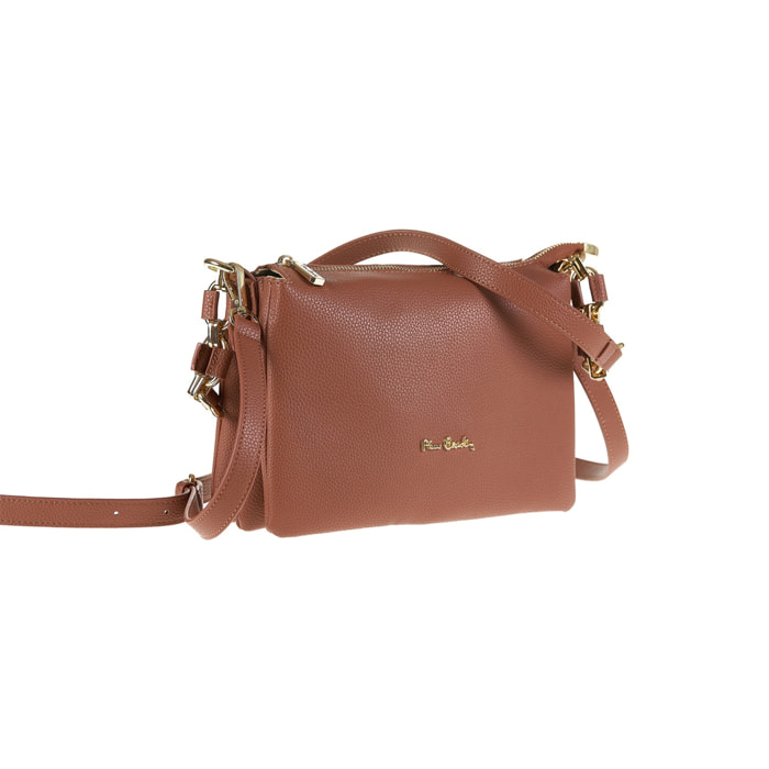 Borsa a spalla da donna Made in Italy - Modello Brunilde Lux - 100% pelle - 24.0 x 18.5 x 12.0 cm