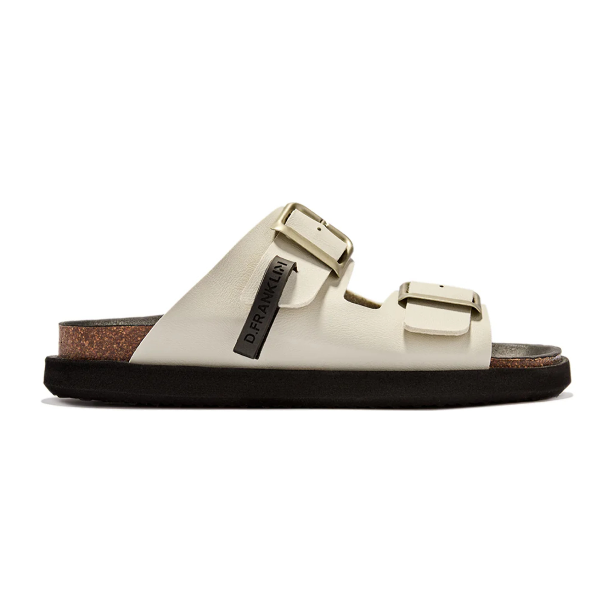 Sandalias de Mujer Cierre Hebilla en Beige Vibe Champion