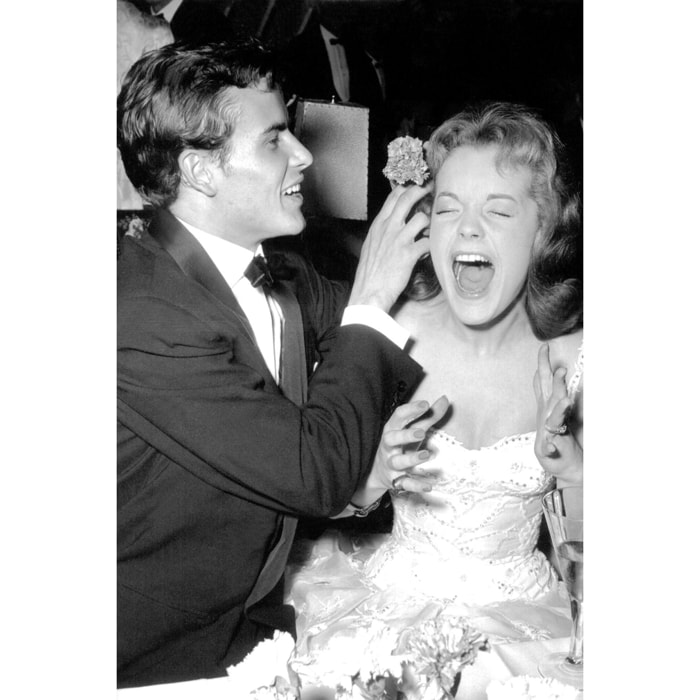 Tableau noir et blanc photo de Romy Schneider Tableau plexiglas